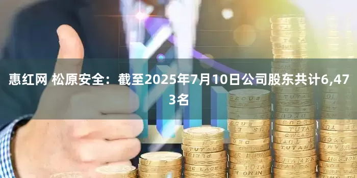 惠红网 松原安全：截至2025年7月10日公司股东共计6,473名