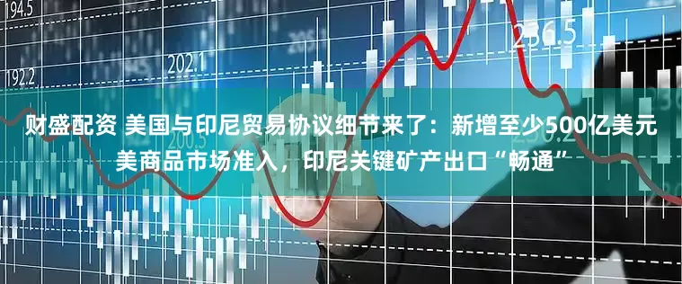 财盛配资 美国与印尼贸易协议细节来了：新增至少500亿美元美商品市场准入，印尼关键矿产出口“畅通”